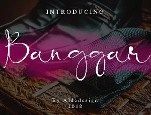 Banggar Script font