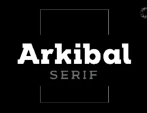 Arkibal Serif font