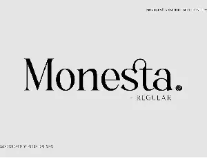 Monesta font