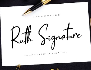 Ruth Signature font