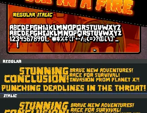 Die in a fire PG font