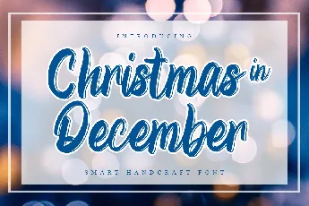 Christmas in December font