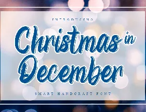 Christmas in December font