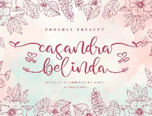 casandra belinda font