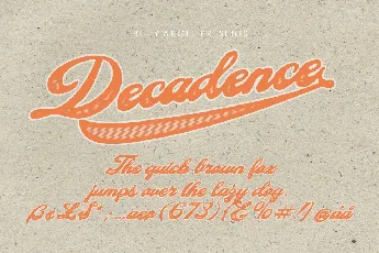 Decadence font