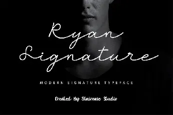 Ryan Signature font