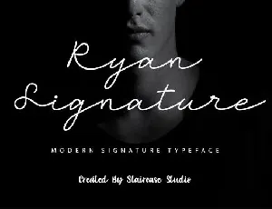 Ryan Signature font