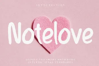 Notelove Display font