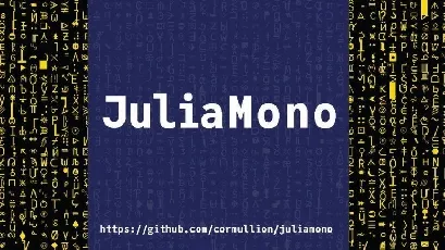 JuliaMono Sans Serif Family font