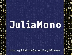 JuliaMono Sans Serif Family font