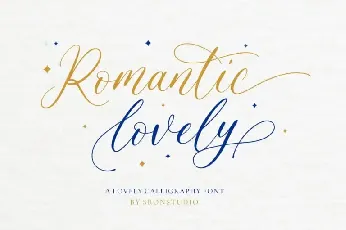 Romantic Lovely Calligraphy font