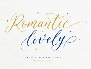 Romantic Lovely Calligraphy font