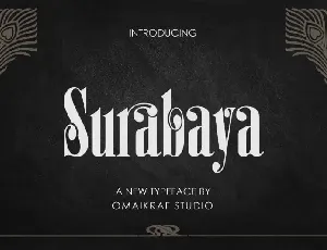 Surabaya Display font