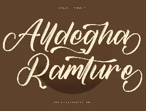 Alldegha Ramture font