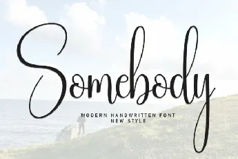 Somebody Script Typeface font