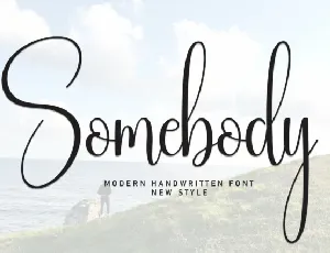 Somebody Script Typeface font