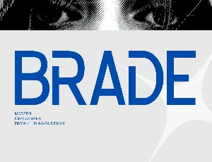 Brade Demo Font