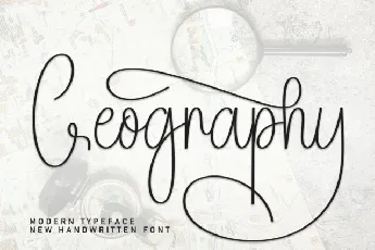 Geography Script font