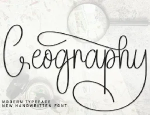 Geography Script font