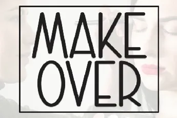 Make Over Display font