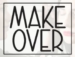 Make Over Display font