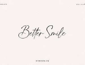 Better Smile font