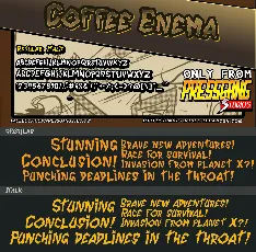 Coffee Enema font