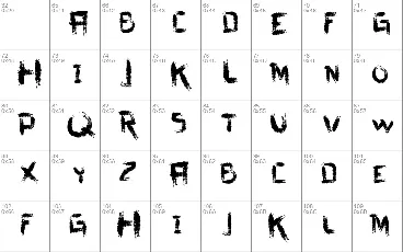 vtks dirty letters font