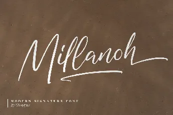 Millanoh â€“ Modern Signature font