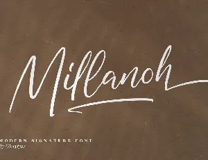 Millanoh â€“ Modern Signature font