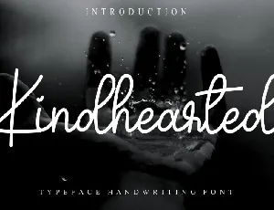 Kindhearted Handwritten font