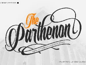 The Parthenon font