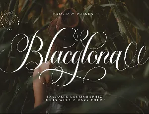 Blacglona font