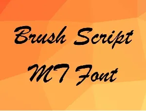 Brush Script MT font