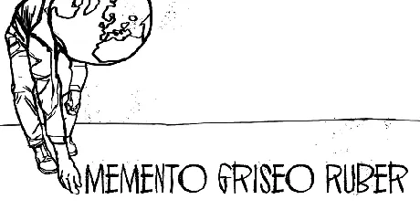 Memento Griseo Ruber font