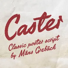 Caster PERSONAL USE ONLY font