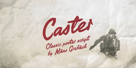 Caster PERSONAL USE ONLY font