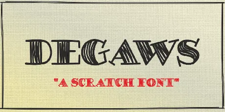 DEGAWS Demo font