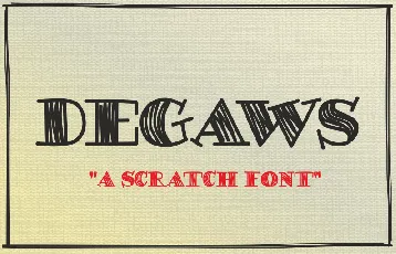 DEGAWS Demo font