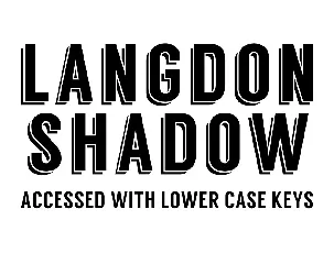 Langdon font