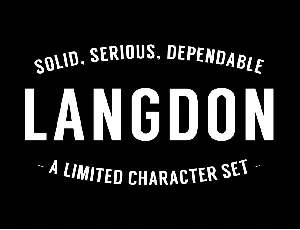 Langdon font