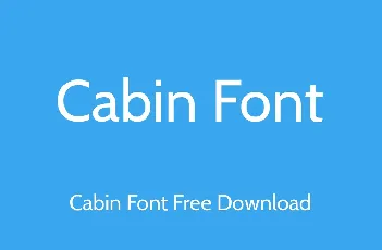 Cabin Family font