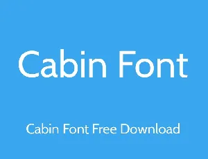 Cabin Family font