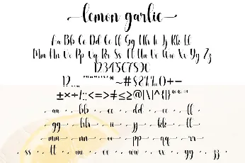 Garlic font