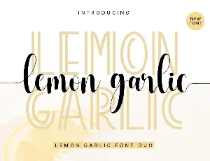 Garlic font