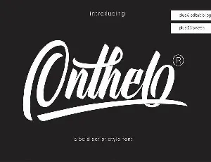 Onthel Script font