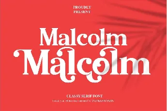 Malcolm font