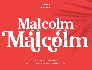 Malcolm font