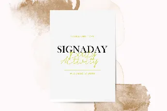 Signaday font