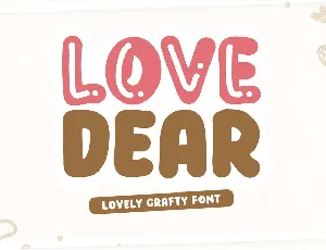 Love Dear - Personal Use font